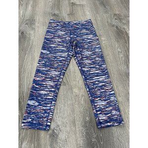 90 Degrees XS Patriotic Yoga Pants Red White Blue A2